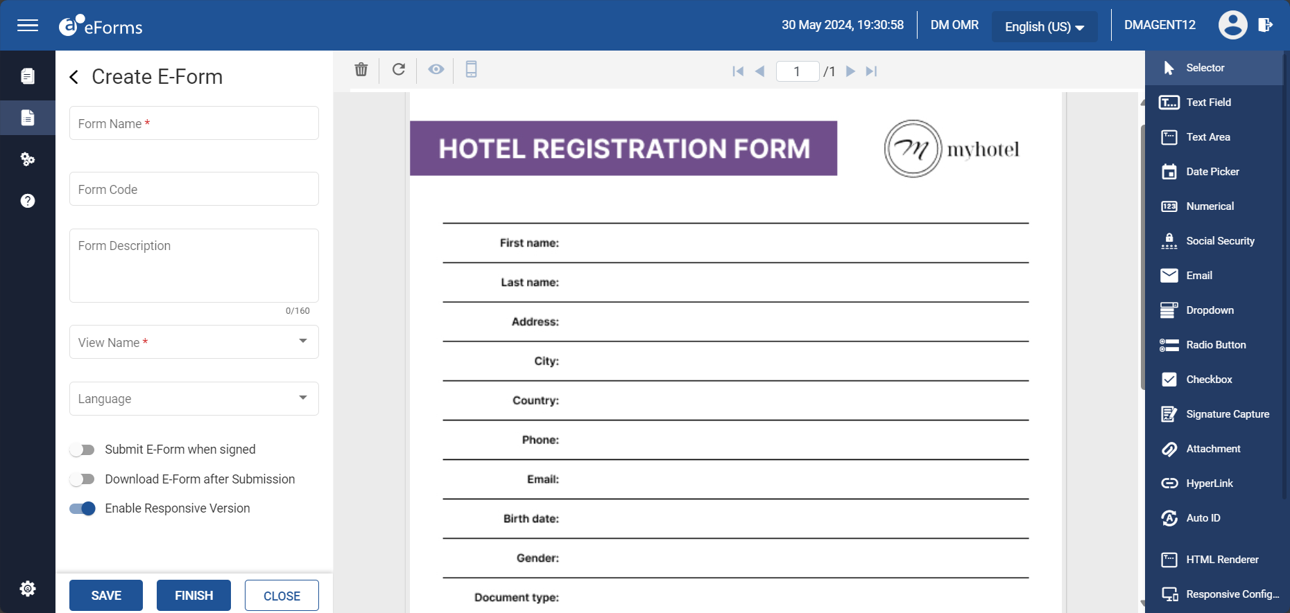 A computer screen shot of a registration form

Description automatically generated